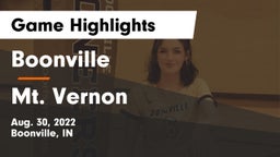 Boonville  vs Mt. Vernon Game Highlights - Aug. 30, 2022