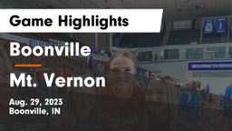 Boonville  vs Mt. Vernon  Game Highlights - Aug. 29, 2023