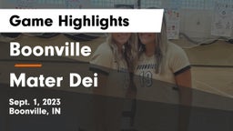 Boonville  vs Mater Dei  Game Highlights - Sept. 1, 2023