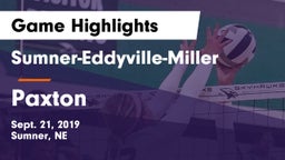 Sumner-Eddyville-Miller  vs Paxton  Game Highlights - Sept. 21, 2019