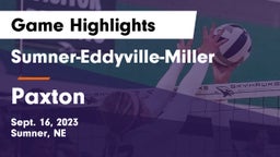 Sumner-Eddyville-Miller  vs Paxton  Game Highlights - Sept. 16, 2023