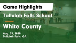 Tallulah Falls School vs White County Game Highlights - Aug. 25, 2020