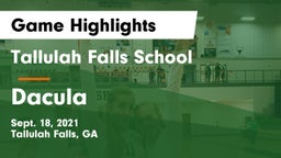 Tallulah Falls School vs Dacula  Game Highlights - Sept. 18, 2021