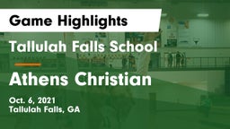 Tallulah Falls School vs Athens Christian  Game Highlights - Oct. 6, 2021