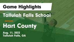 Tallulah Falls School vs Hart County  Game Highlights - Aug. 11, 2022