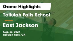 Tallulah Falls School vs East Jackson  Game Highlights - Aug. 30, 2022