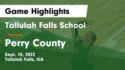 Tallulah Falls School vs Perry County Game Highlights - Sept. 10, 2022