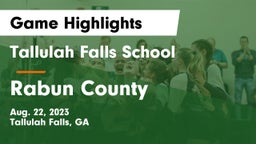 Tallulah Falls School vs Rabun County  Game Highlights - Aug. 22, 2023