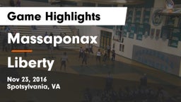 Massaponax  vs Liberty  Game Highlights - Nov 23, 2016