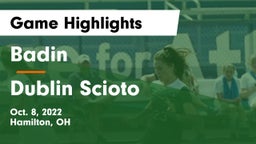 Badin  vs Dublin Scioto  Game Highlights - Oct. 8, 2022