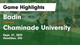 Badin  vs Chaminade University Game Highlights - Sept. 27, 2023