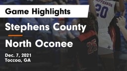 Stephens County  vs North Oconee  Game Highlights - Dec. 7, 2021