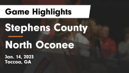 Stephens County  vs North Oconee  Game Highlights - Jan. 14, 2023
