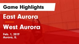 East Aurora  vs West Aurora  Game Highlights - Feb. 1, 2019
