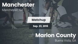 Matchup: Manchester High vs. Marion County  2016