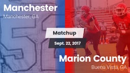 Matchup: Manchester High vs. Marion County  2017