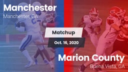 Matchup: Manchester High vs. Marion County  2020