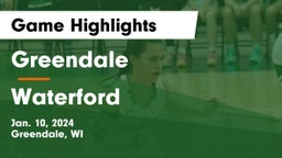 Greendale  vs Waterford  Game Highlights - Jan. 10, 2024