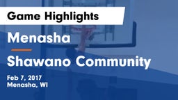 Menasha  vs Shawano Community  Game Highlights - Feb 7, 2017