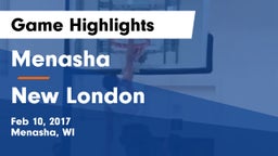 Menasha  vs New London  Game Highlights - Feb 10, 2017