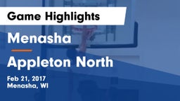 Menasha  vs Appleton North  Game Highlights - Feb 21, 2017