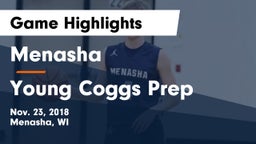 Menasha  vs Young Coggs Prep Game Highlights - Nov. 23, 2018