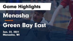 Menasha  vs Green Bay East  Game Highlights - Jan. 22, 2021