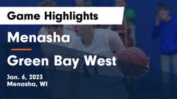 Menasha  vs Green Bay West Game Highlights - Jan. 6, 2023
