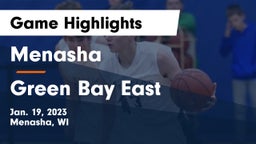 Menasha  vs Green Bay East  Game Highlights - Jan. 19, 2023