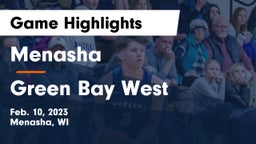 Menasha  vs Green Bay West Game Highlights - Feb. 10, 2023