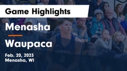 Menasha  vs Waupaca  Game Highlights - Feb. 20, 2023