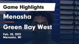 Menasha  vs Green Bay West Game Highlights - Feb. 28, 2023