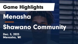 Menasha  vs Shawano Community  Game Highlights - Dec. 5, 2023