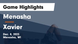 Menasha  vs Xavier  Game Highlights - Dec. 8, 2023