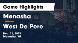Menasha  vs West De Pere  Game Highlights - Dec. 21, 2023