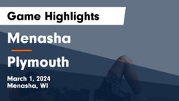 Menasha  vs Plymouth  Game Highlights - March 1, 2024