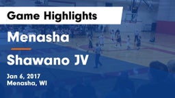 Menasha  vs Shawano  JV Game Highlights - Jan 6, 2017