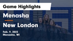 Menasha  vs New London  Game Highlights - Feb. 9, 2023