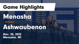 Menasha  vs Ashwaubenon  Game Highlights - Nov. 28, 2023