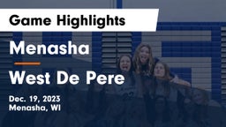 Menasha  vs West De Pere  Game Highlights - Dec. 19, 2023