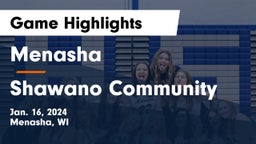 Menasha  vs Shawano Community  Game Highlights - Jan. 16, 2024