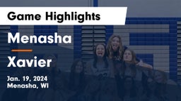 Menasha  vs Xavier  Game Highlights - Jan. 19, 2024