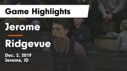 Jerome  vs Ridgevue  Game Highlights - Dec. 2, 2019