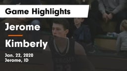 Jerome  vs Kimberly  Game Highlights - Jan. 22, 2020