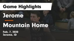 Jerome  vs Mountain Home  Game Highlights - Feb. 7, 2020