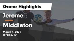 Jerome  vs Middleton  Game Highlights - March 4, 2021