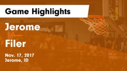 Jerome  vs Filer  Game Highlights - Nov. 17, 2017