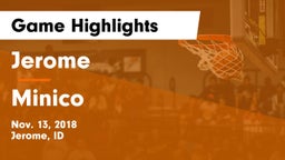 Jerome  vs Minico  Game Highlights - Nov. 13, 2018