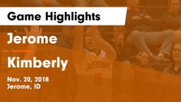 Jerome  vs Kimberly  Game Highlights - Nov. 20, 2018