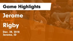 Jerome  vs Rigby  Game Highlights - Dec. 28, 2018